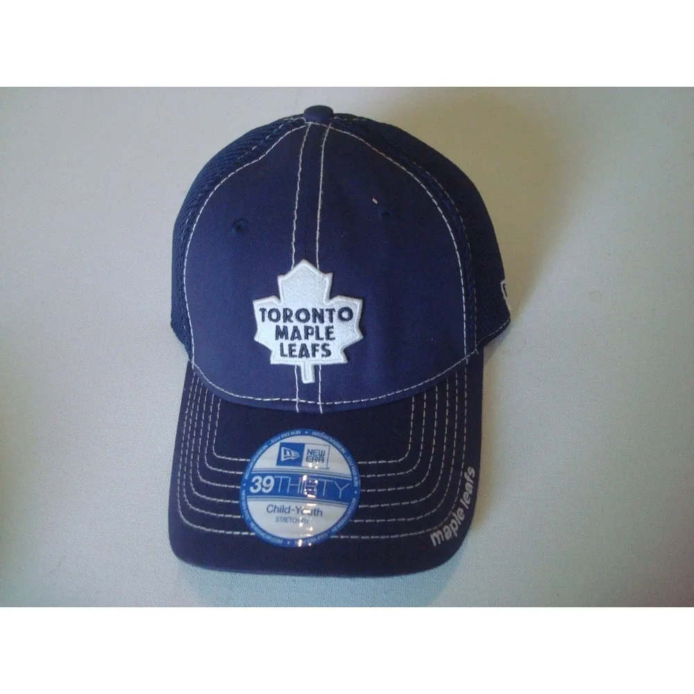 YOUTH TORONTO MAPLE LEAFS   NEW ERA 00S Y2K  STRAPBACK  HAT CAP VINTAGE P2